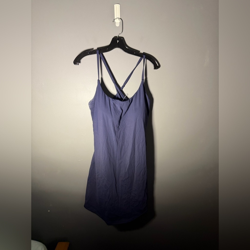 Halara Cross Over Back Strap Built in Shorts Mini Dress Size XL